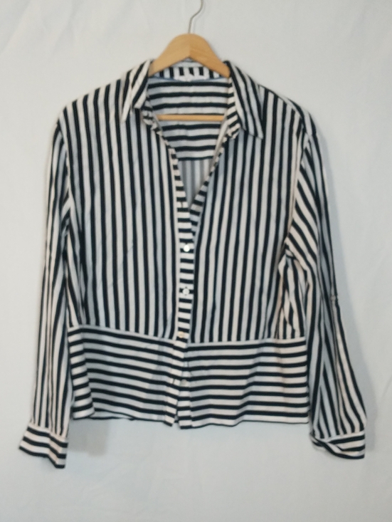 Anthropologie Tops - Anthropologie Jane+ Delancey Striped Blouse Size Medium